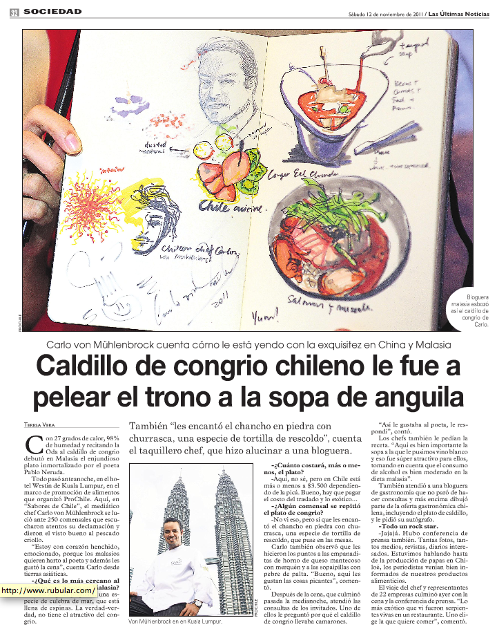 Art Misfits Sociedad, Chile Newspaper