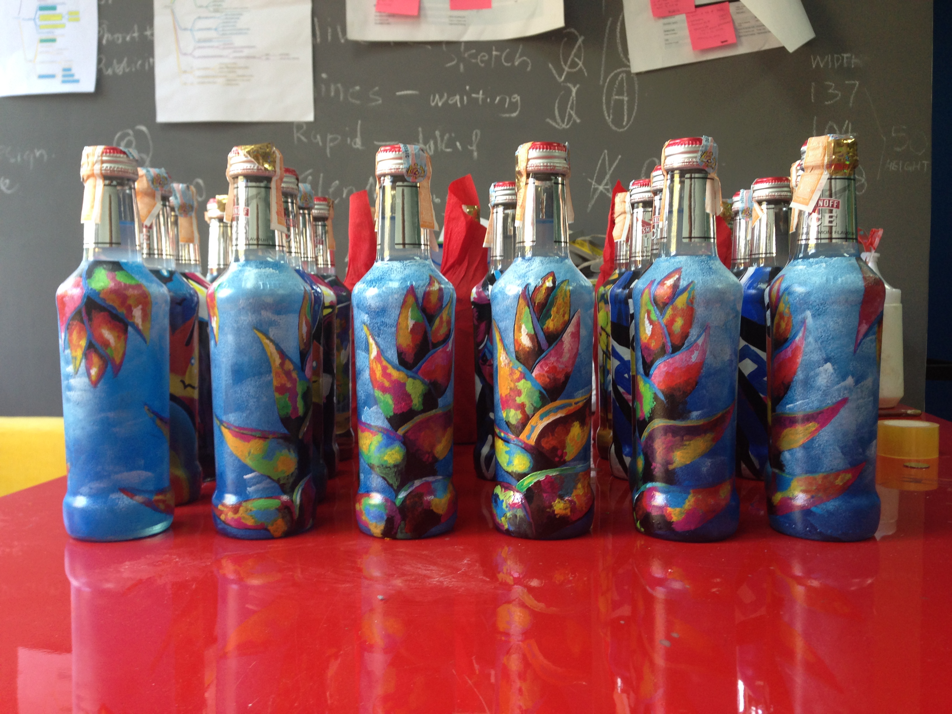 Art Misfits Painted bottles for Smirnoff 4